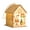 E, variant on MOQIN Christmas Led Light Wooden House with Battery, Wooden Christmas Village Mini Houses Small House Landscape Decors for Christmas Table Centerpieces Holiday Home Decor