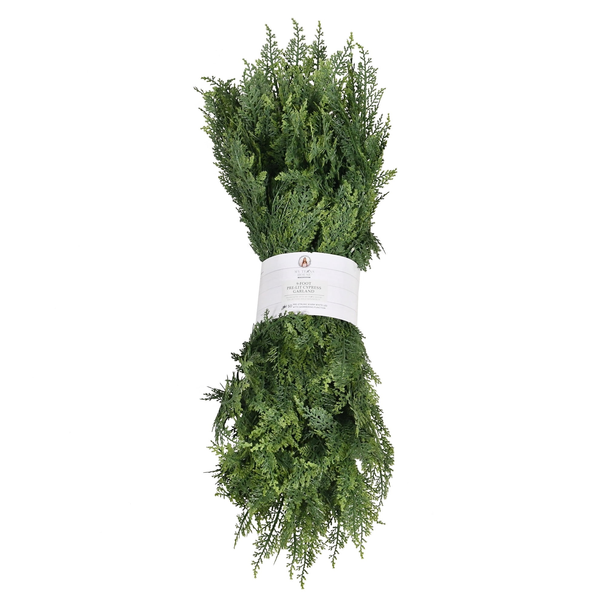 My Texas House Cypress Pre-Lit Christmas Garland photo 4