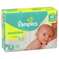 Pampers Swaddlers Newborn Diapers Size 1, 32 Count - Walmart.com