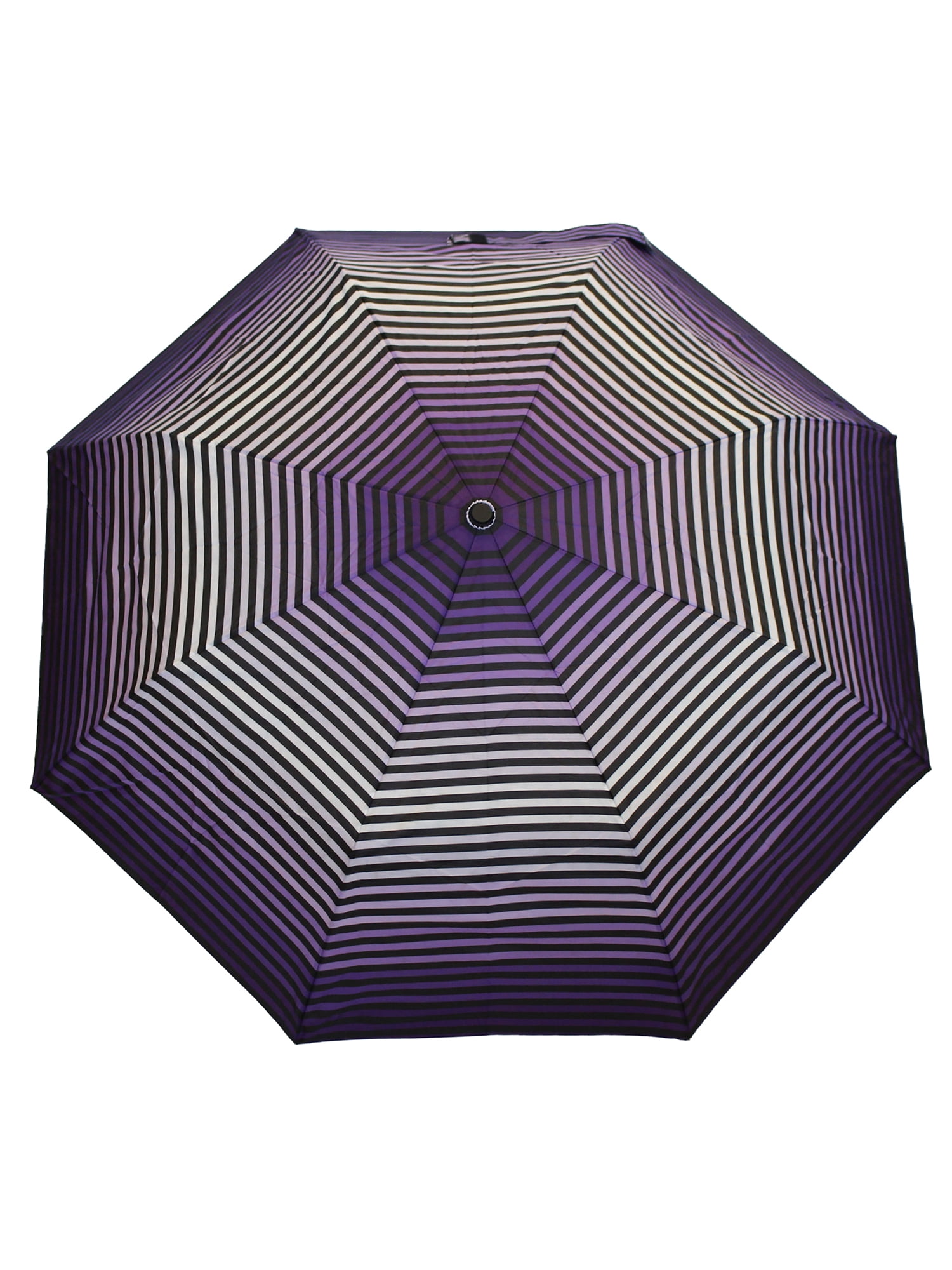 Misty Harbor 42" Automatic Open Rain Umbrella Purple Stripe