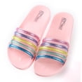 thumbnail image 2 of ZTTD Customized Women Slippers Bathroom Flip Flops Beach Slides Sandals Non Slip Colorful Rainbow Personalized Slippers Women's Slipper A, 2 of 5