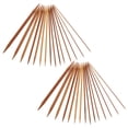 thumbnail image 3 of MasteelfCA 75 Pcs 20cm Bamboo Knitting Needles Set Dual-end Carbonization Knitting Needles Handmade Long Sweater Straight Needle Kit for Home DIY Sewing (Chocolate), 3 of 8