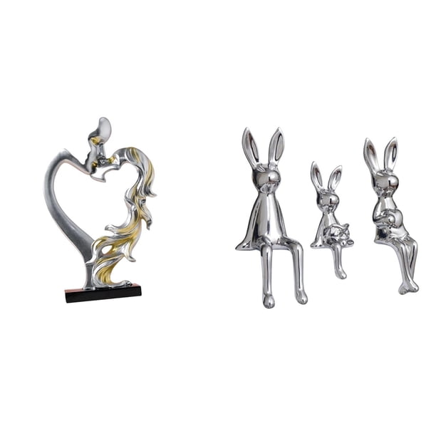 Estatua de pareja,Figura de pareja besándose,regalo de boda moderno,Estatua de pareja besándose en el aniversario de San Valentín,Escultura de figura,Estatua sentada Figura Escultura Adorno