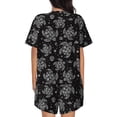 thumbnail image 3 of Bingfone Turtle Print Pajamas Sets for Women Soft Short-Sleeved Pjs with Lounge Shorts Two Piece Sleepwear, 3 of 8