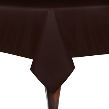 Ultimate Textile 60 x 120-Inch Rectangular Polyester Linen Tablecloth Burgundy Red