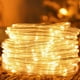 thumbnail image 4 of Luz de cuerda de 33 pies, 100 LED, luz de hadas con pilas con control remoto para fiesta en el jardín, 4 of 5