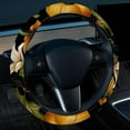 thumbnail image 2 of Thanksgiving Pumpkin Leaves 14.5 Inch Printing PVC Leather Auto Accessories Car Steering Wheel Cover, 2 of 6