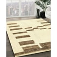 thumbnail image 2 of Ahgly Company Indoor Round Abstract Brownish Green Oriental Area Rugs, 6' Round, 2 of 6