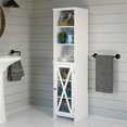 thumbnail image 2 of Sauder Cottage Road Engineered Wood Linen Tower in White, 2 of 11