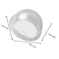 thumbnail image 2 of EXHUMKY Home Office Decor 1Pack Clear Acrylic Wall-Mounted Fish Bowl, 2 of 8