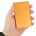thumbnail image 5 of Business Card Holder, 5Pcs Aluminum Metal Card Case Card Holder, Orange, 5 of 6