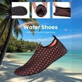 thumbnail image 4 of lnmuld Men Women Water Shoes Non Aqua Socks Solid Color for Beach Pool Surf Yoga Snorkeling Color:Red,Size:6, 4 of 6