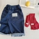 thumbnail image 4 of 2025 primavera nuevos pantalones vaqueros para bebés de 1 a 6 años pantalones vaqueros sueltos de estilo coreano para niños y niñas pantalones simples de Color sólido para niños, 4 of 6