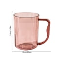 thumbnail image 3 of Transparent Toothbrush Mug,Lightweight Large Curved Handle Bathroom Rinsing Cup for Family Bathroom Washroom Dormroom, 3 of 6