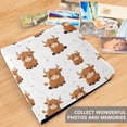 thumbnail image 5 of PU Leather Photo Album with Self-Adhesive Pages Scrapbook DIY Picture Holds 20+ Sheets Cute Yaks Cow Pattern, 5 of 9