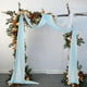 thumbnail image 4 of Cortinas drapeadas con arco de boda, paneles de fondo de boda románticos y creativos simples para , recepción, escenario, en el hogar Azul, 4 of 8