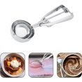 thumbnail image 2 of Leopacat Professional Stainless Steel Cookie Ice Cream Scoop Set with Trigger Release Spring Loaded Design for Baking Heavy Duty Dishwasher Safe Multipurpose Diameter Silvery Scooper (6CM), 2 of 7