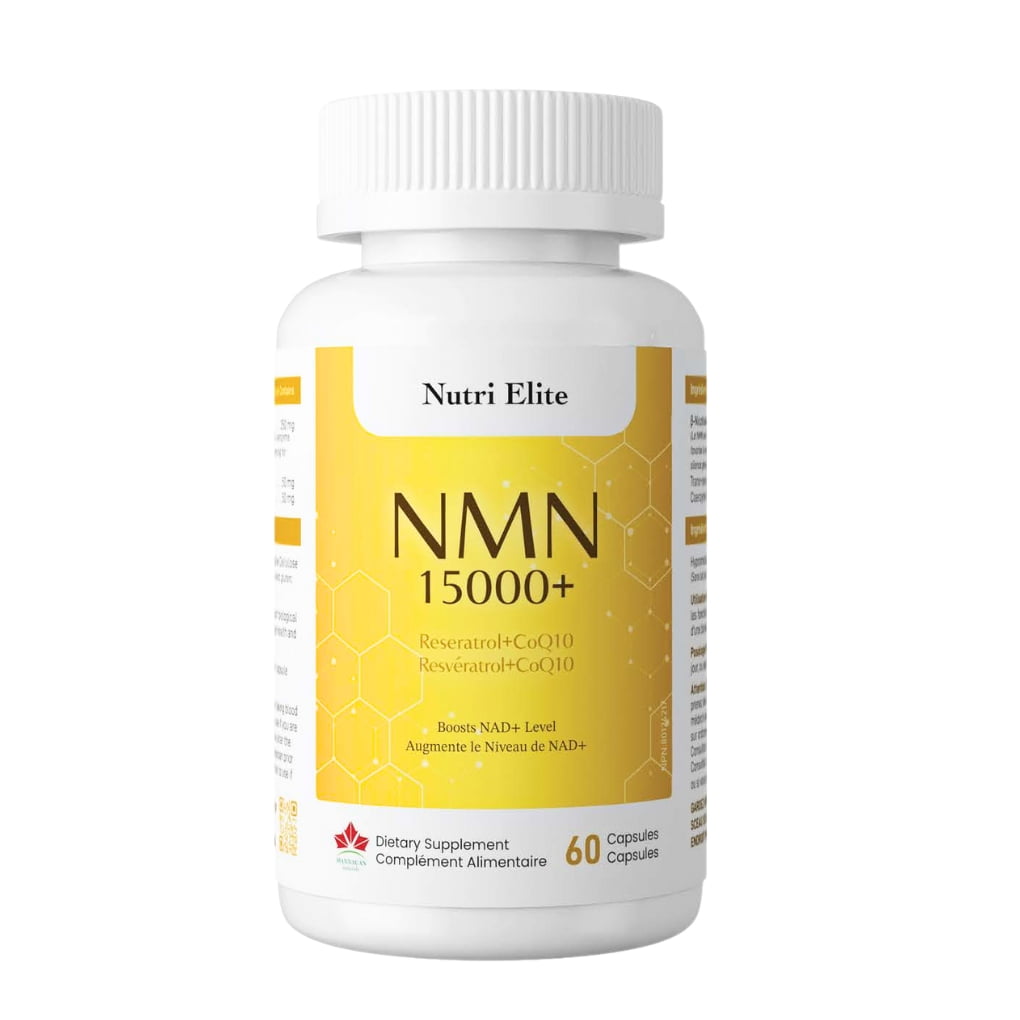 Nutri Elite Nutri Elite NMN15000 + Resveratrol + CoQ10, 60 Capsules