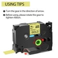 thumbnail image 2 of GREENCYCLE 3PK Compatible for Brother P-touch Black on Gold 18mm TZ TZe TZe-841 TZe841 TZ841 TZ-841 Laminated Label Tape, 2 of 7