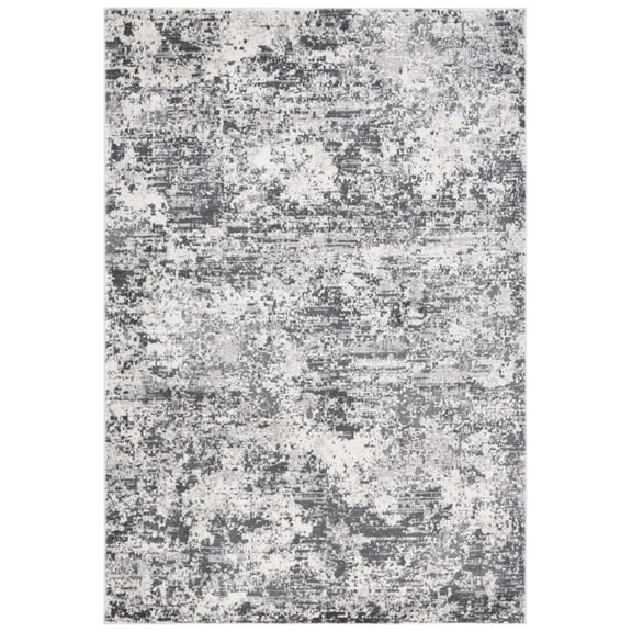 SAFAVIEH Lagoon Ainsley Abstract Area Rug, Ivory/Grey, 9' x 12'