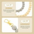 thumbnail image 2 of Miangastore Pet Training Bell Grey Synthetic Material Prevent Sneaking Away 1Pack Home Use, 2 of 8
