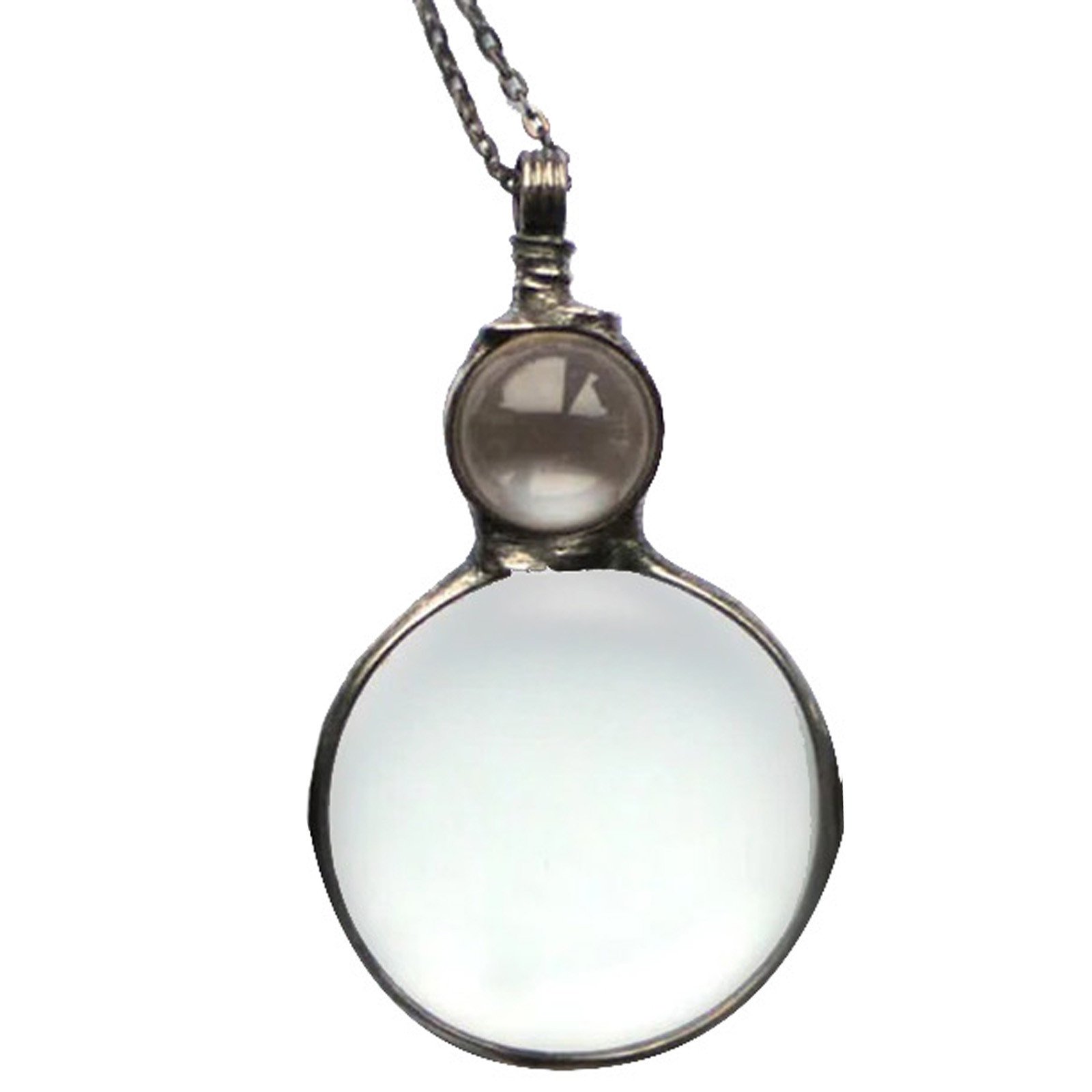 Magnifying Glass for Reading Long Chain Necklace for Women's Fashion Design Accessories Mother's Gift Pendant Jewelry