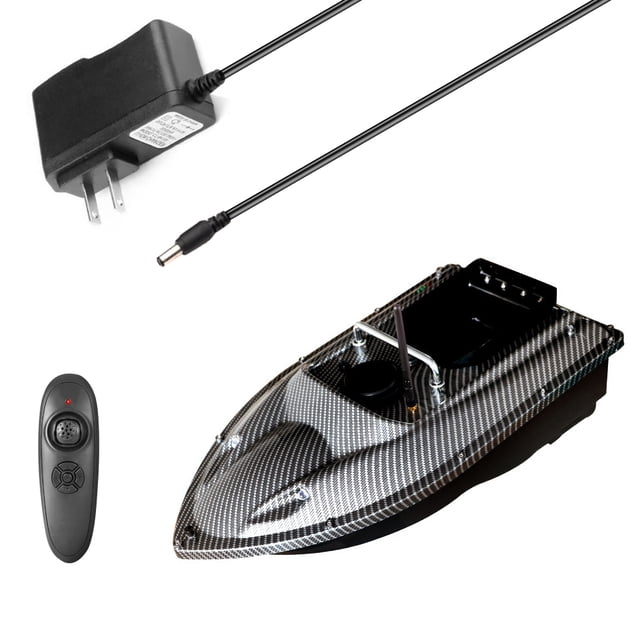 Fishing Bait Boat 500m Remote Control Bait Boat Dual Motor Fish Finder 1.5KG Loading Support Automatic Cruise/Automatic Route Correction with LED Light for