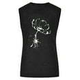 thumbnail image 5 of Babysbule Womens Tank Tops Women Floral Printing Tank Fit Round-Neck Sleeveless Block Shirts Tunic Tee Tops, 5 of 6