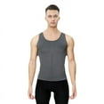 thumbnail image 4 of Chaleco fino moldeador para hombre, ropa interior sin costuras, camiseta ajustada para el abdomen, camiseta deportiva básica, 4 of 4