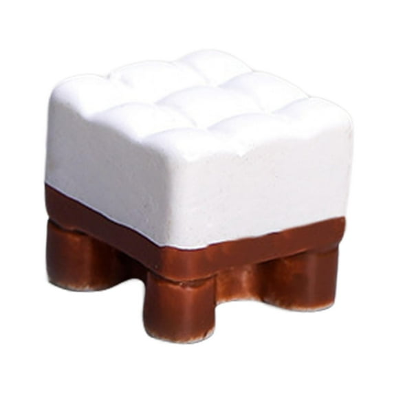 Dollhouse Furniture Miniature Furniture Model for Living Room Kitchen Study Brown Small Chair