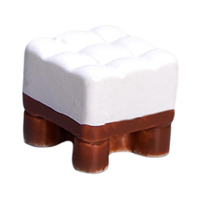 Modèle de Meuble Miniature Accessoires de Scène de Maison de Poupée Miniature Petite Chaise Marron