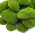 thumbnail image 4 of RONYOUNG 30 piedras artificiales de musgo de 3 tamaños, piedras cubiertas de musgo verde sintético, bolas de musgo verde, decoración decorativa de musgo falso para jardines de hadas, arreglos florales, 4 of 4