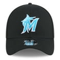 thumbnail image 2 of Men's New Era Black Miami Marlins 2024 Father's Day 39THIRTY Flex Hat, 2 of 6