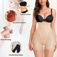 thumbnail image 6 of Irisnaya Butt Lifter for Women Seamless Shapewear Padded Tummy Control Panties Waist Trainer Body Shaper Hip Enhancer Underwear(Beige 3X-Large), 6 of 8
