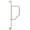 Polished Stainless, variant on Seachrome 36" Lifestyle & Wellness® Wall to Wall Swing Away Bathroom Shower Grab Bar, 1 ¼" Diameter, Polished Finish