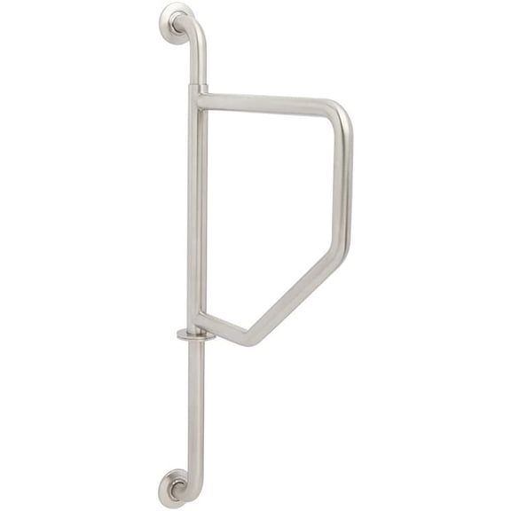 Seachrome 36" Lifestyle & Wellness® Wall to Wall Swing Away Bathroom Shower Grab Bar, 1 ¼" Diameter, Polished Finish