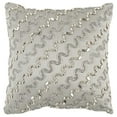 thumbnail image 1 of HomeRoots 403262 Lux Silver & Gold Beaded Chevron Throw Pillow, 1 of 1