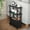 Black, variant on Small Narrow Side Table, 3-Tier Skinny End Table with Storage Shelf, Slim Nightstand Bedside Table for Small Spaces, Living Room, Bderoom,