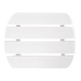 thumbnail image 6 of DecMode 18" x 15" White Resin Outdoor Accent Table, 1-Piece, 6 of 11
