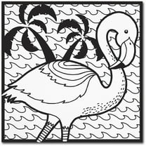 Trademark Fine Art "Flamingo" Canvas Art by Hello Angel