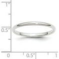 thumbnail image 4 of Avariah Diamonds Solid 10k White Gold 2.2mm Half Round Wedding Band Size 9 - Ring Size 9.0, 4 of 8