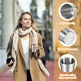 thumbnail image 6 of Ikoopy 8Pcs 304 Stainless Steel Cup 450ml Stackable Double Wall Metal Cup Vacuum Insulated Water Tumbler Metal Coffee Mug Travel Cup Beverage Cup Dishwasher Safe for Coffee Tea Milk, 6 of 13