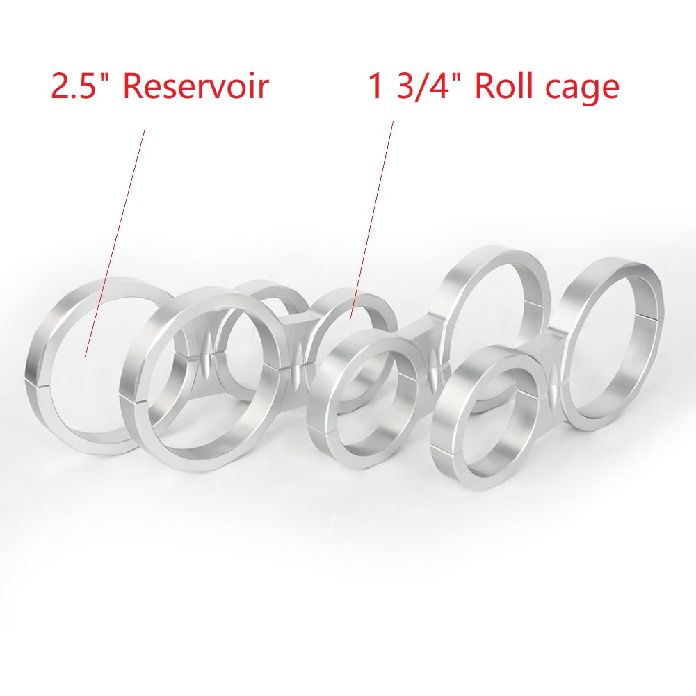 Shock Reservoir Mounting Clamp Roll Cage 4x1.75" Billet for Polaris RZR XP 1000