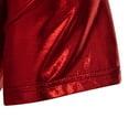 thumbnail image 6 of Penkiiy Men's Shiny Rave Tanks Short Sleeve Bodycon 70s Disco Dance Shirts Music Festival Outfits T-Shirts XL Red, 6 of 9