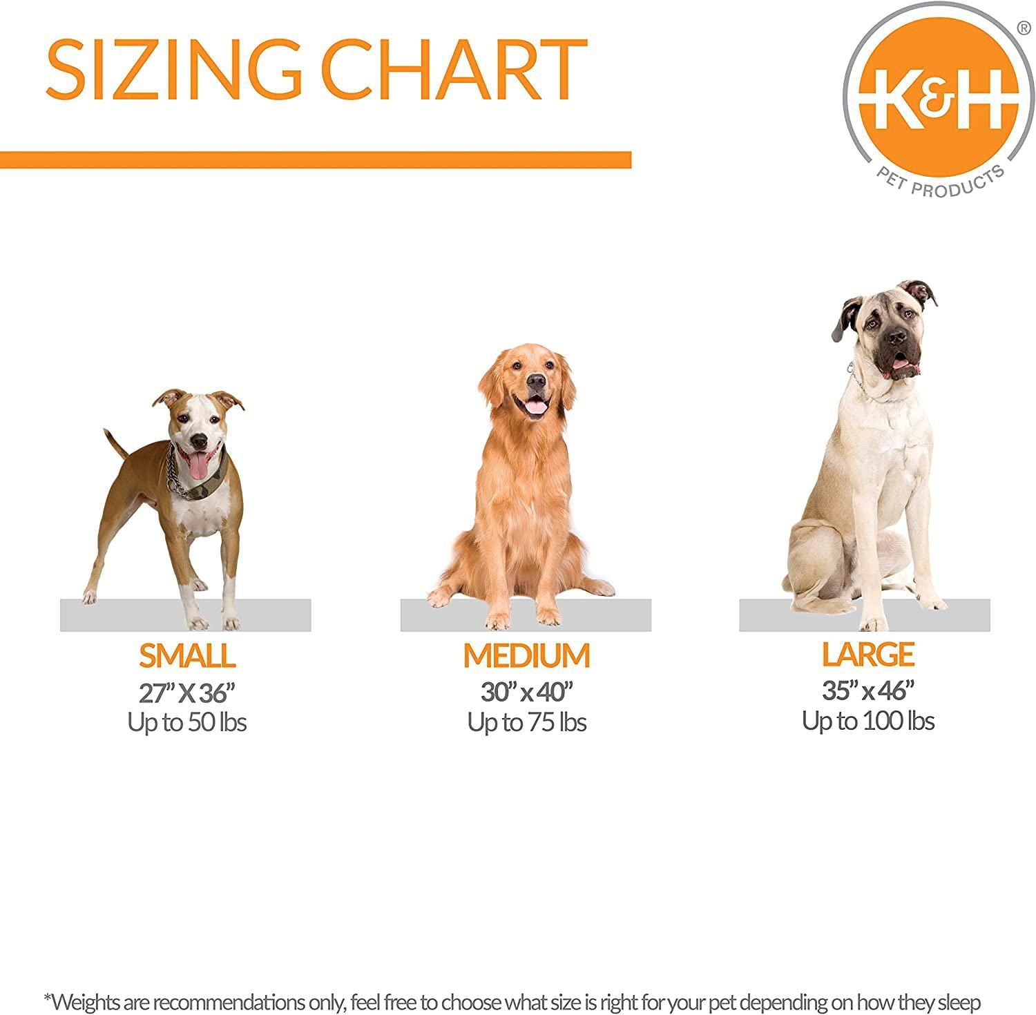 K&H Pet Products Lit orthopédique intérieur/extérieur supérieur