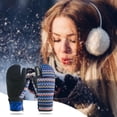 thumbnail image 3 of Guantes de snowboard Guantes de nieve de invierno Impermeables Motos de nieve Bicicletas Esquí Clima frío Estilo étnico impresión l, 3 of 9