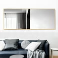 thumbnail image 4 of 51"x16" Rectangular Full Length Floor Mirror with Stand Gold, 4 of 7