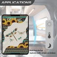 thumbnail image 5 of Yuyamidu Aztec Sunflower RV Door Window Shade Cover for Most RV Camper, Dragonfly Travel Trailer Door Blackout Window Shade Trailer Privacy Door Window Protective Cover, 5 of 7