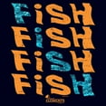 thumbnail image 2 of Men's Mossy Oak Fish Text Stack  Graphic Tee Navy Blue X Large, 2 of 5