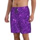 thumbnail image 2 of Balery Purple Glitter Traje de Baño Estilo Hawaiano para Hombre, Shorts de Secado Rápido con Bolsillos-XX-Large, 2 of 6